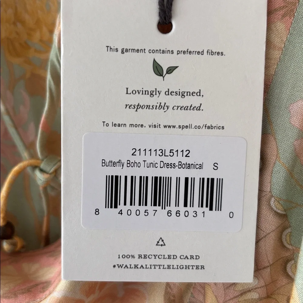 Spell Botanical Butterfly Tunic Dress - Picture 3 of 6